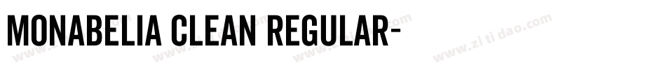 Monabelia Clean Regular字体转换